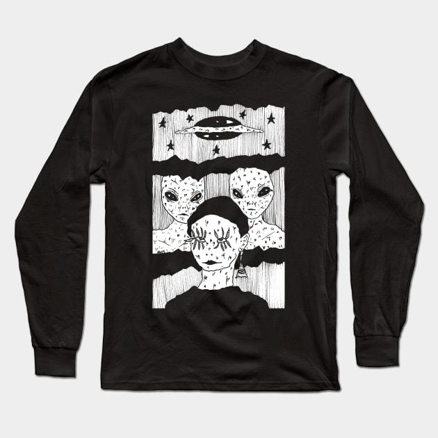 Contact by Allie Hartley Long Sleeve T-Shirt by AllieHartleyArt